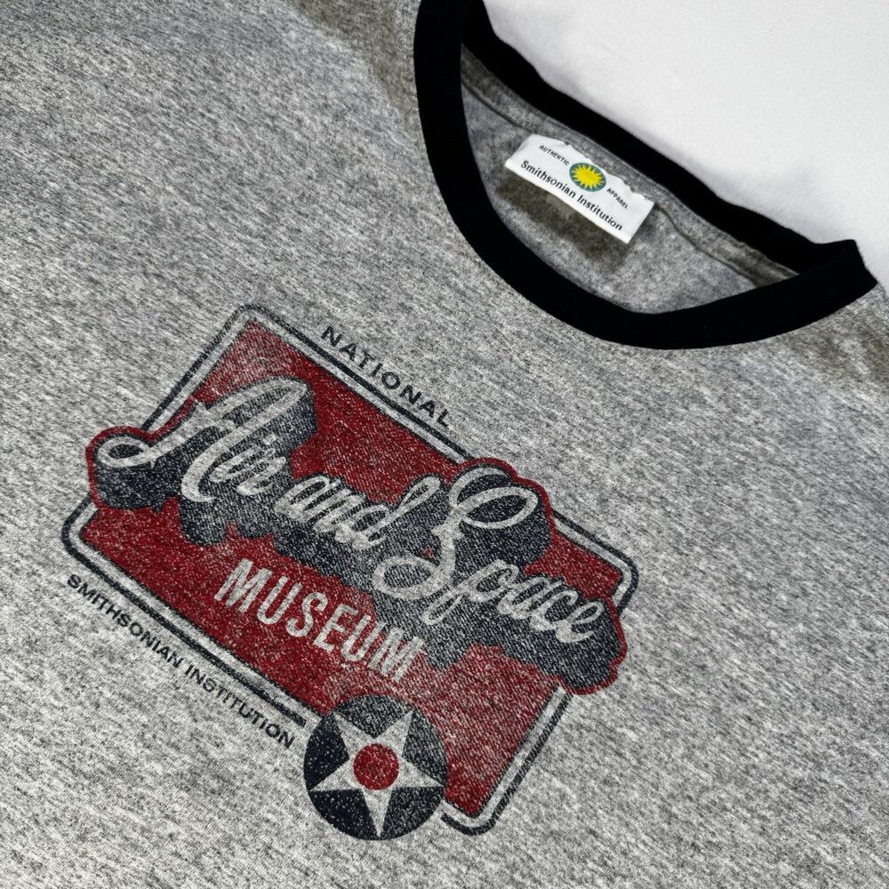 Vintage Smithsonian Air and Space Museum Ringer T-Shirt - XL